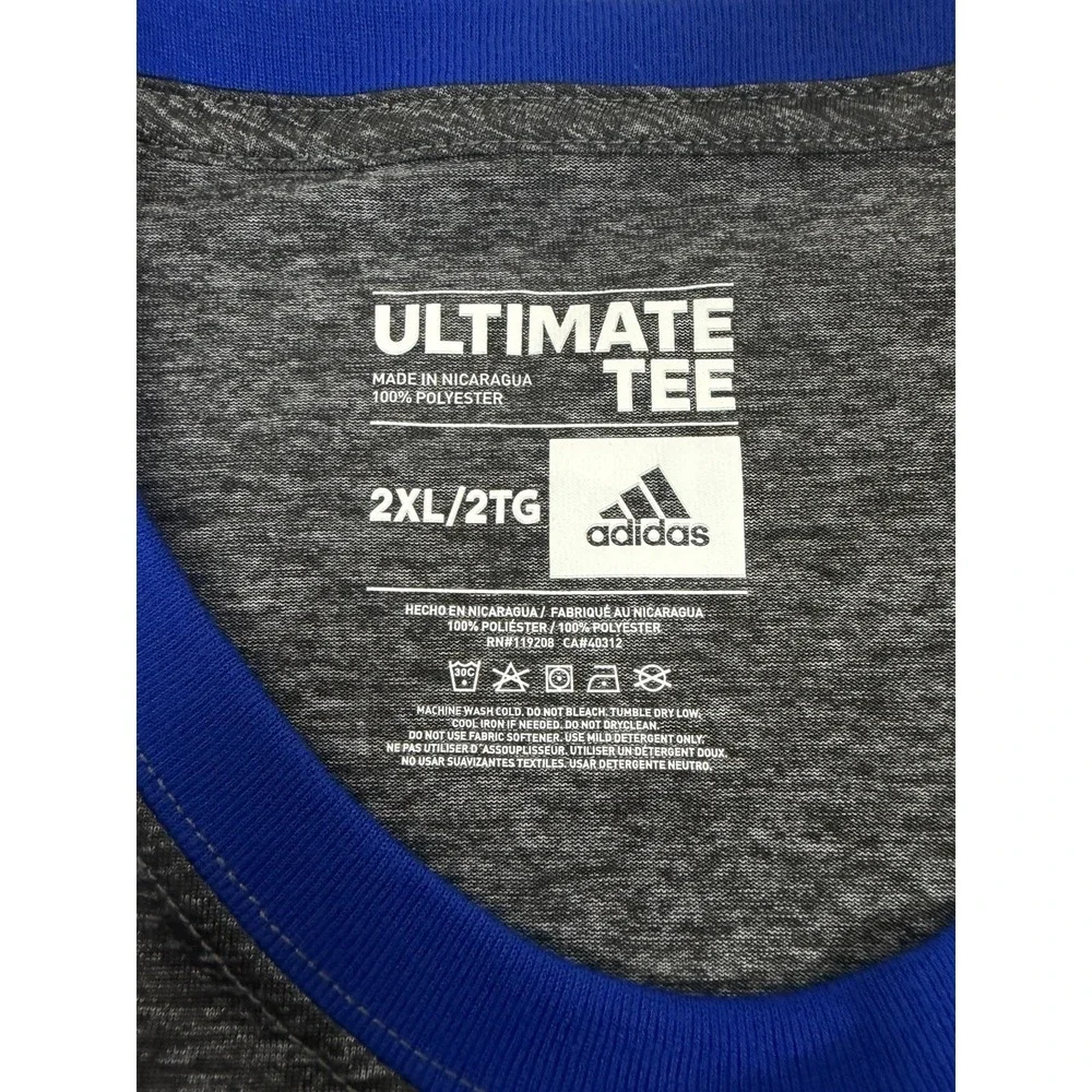 Golden State Warriors NBA Adidas Ultimate Tee T-Shirt Climalite Men's 2XL